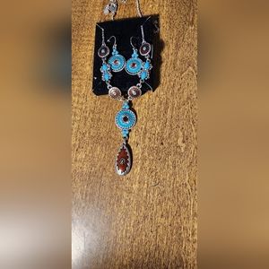 Necklace and earrings
